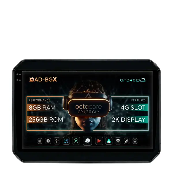 Navigatie Suzuki Ignis (2016+), Android, X-Octacore 8GB RAM + 256GB ROM, 9.5 Inch - AD-BGX9008+AD-BGRKIT308