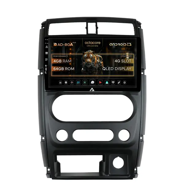 Navigatie Suzuki Jimny (2005+), Android, A-Octacore 4GB RAM + 64GB ROM, 9 Inch - AD-BGA9004+AD-BGRKIT315