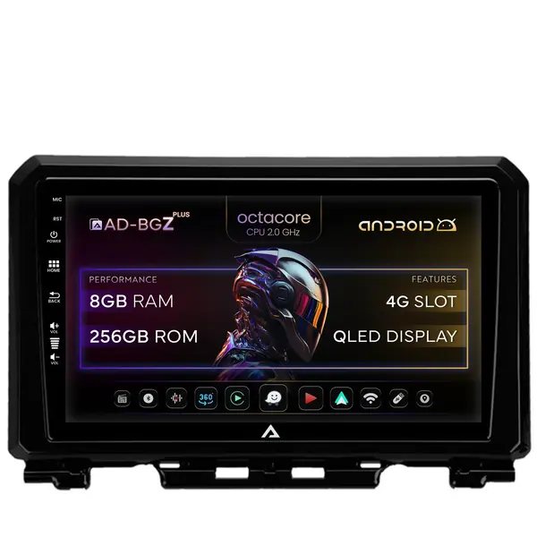 Navigatie Suzuki Jimny (2018-2022), Android, Z-Octacore 8GB RAM + 256GB ROM, 9 Inch - AD-BGZ9008+AD-BGRKIT312