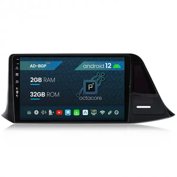 Navigatie Toyota C-HR (2016-2020), Android 12, P-Octacore 2GB RAM + 32GB ROM, 9 Inch - AD-BGP9002+AD-BGRKIT074