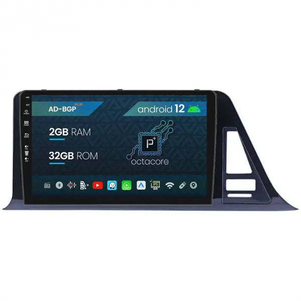 Navigatie Toyota C-HR (2016-2020), Android 12, P-Octacore 2GB RAM + 32GB ROM, 9 Inch - AD-BGP9002+AD-BGRKIT073