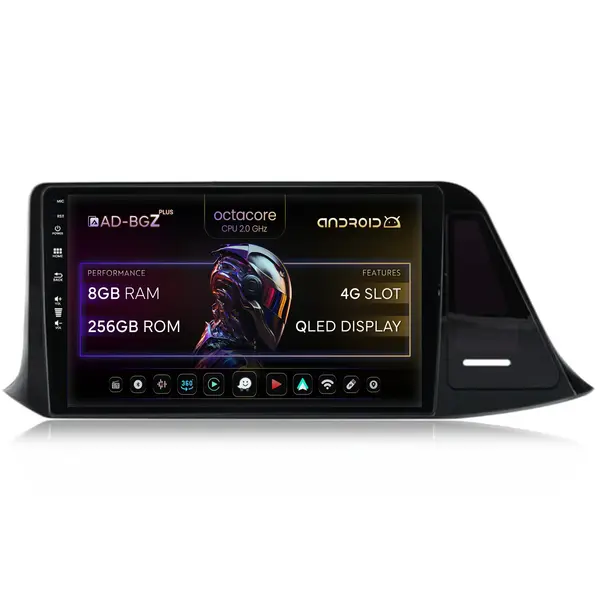 Navigatie Toyota C-HR (2016-2020), Android, Z-Octacore 8GB RAM + 256GB ROM, 9 Inch - AD-BGZ9008+AD-BGRKIT074