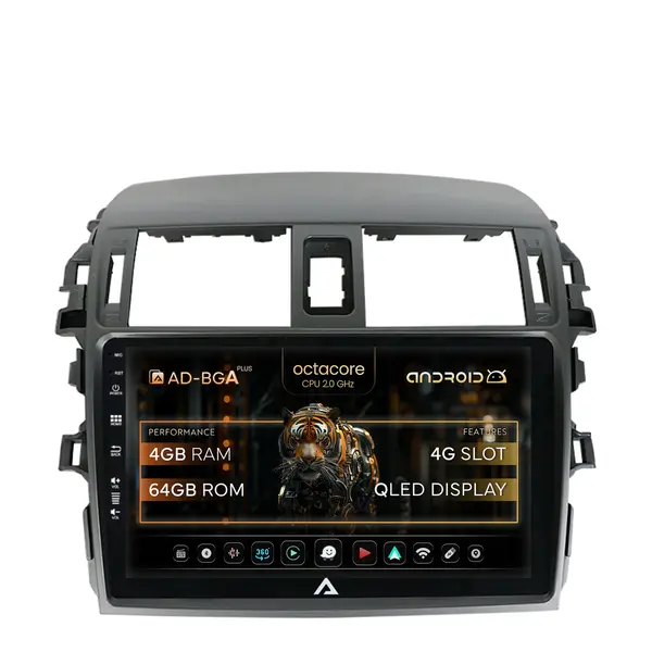Navigatie Toyota Corolla (2007-2013), Android, A-Octacore 4GB RAM + 64GB ROM, 9 Inch - AD-BGA9004+AD-BGRKIT067