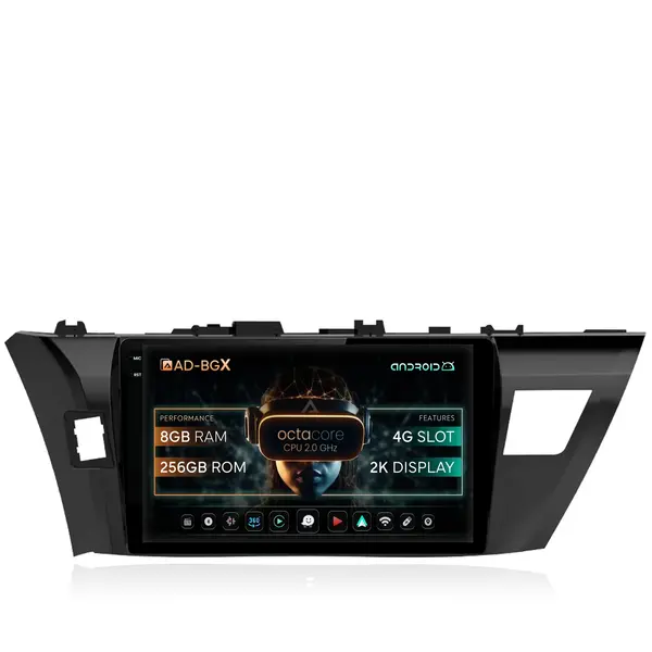 Navigatie Toyota Corolla (2012-2016), Android, X-Octacore 8GB RAM + 256GB ROM, 10.36 Inch - AD-BGX10008+AD-BGRKIT076