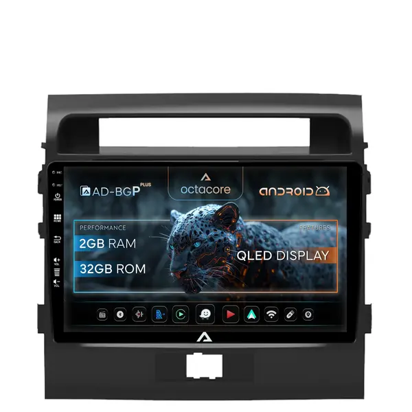 Navigatie Toyota Land Cruiser 200 (2007-2015), Android, P-Octacore 2GB RAM + 32GB ROM, 9 Inch - AD-BGP10002+AD-BGRKIT075
