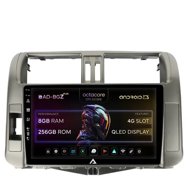 Navigatie Toyota Land Cruiser Prado J150 (2009-2013), Android, Z-Octacore 8GB RAM + 256GB ROM, 9 Inch - AD-BGZ9008+AD-BGRKIT070