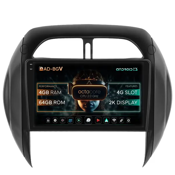 Navigatie Toyota RAV4 (2003-2005), Android, V-Octacore 4GB RAM + 64GB ROM, 9.5 Inch - AD-BGV9004+AD-BGRKIT109V4
