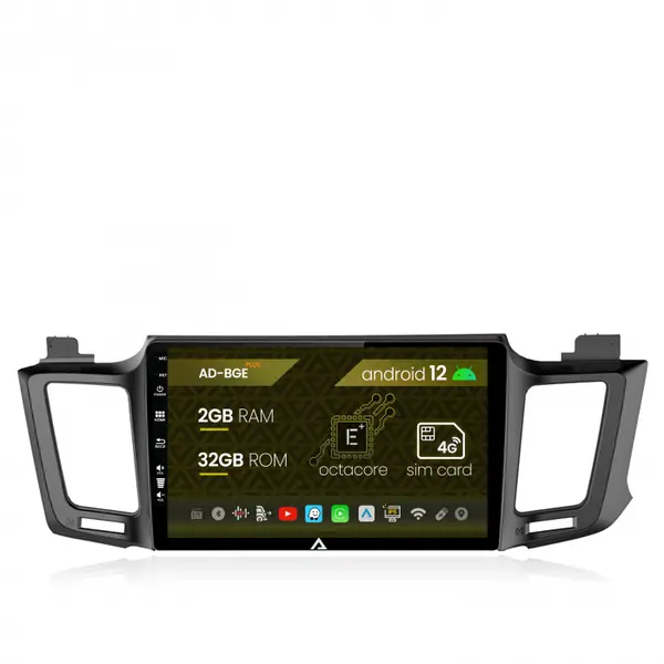 Navigatie Toyota RAV4 (2013-2018), Android 12, E-Octacore 2GB RAM + 32GB ROM, 10.1 Inch - AD-BGE10002+AD-BGRKIT060