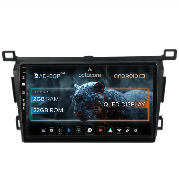 Navigatie Toyota RAV4 (2013-2018), Android, P-Octacore 2GB RAM + 32GB ROM, 9 Inch - AD-BGP9002+AD-BGRKIT092