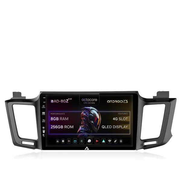 Navigatie Toyota RAV4 (2013-2018), Android, Z-Octacore 8GB RAM + 256GB ROM, 10.1 Inch - AD-BGZ10008+AD-BGRKIT060