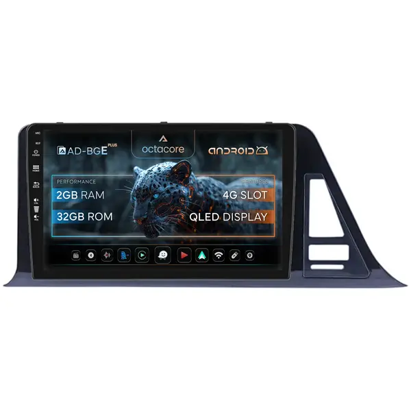 Navigatie Toyota Toyota C-HR (2016-2020), Android, E-Octacore 2GB RAM + 32GB ROM, 9 Inch - AD-BGE9002+AD-BGRKIT073
