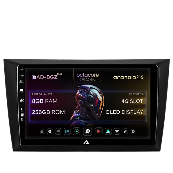 Navigatie Volkswagen Golf 6, Android, Z-Octacore 8GB RAM + 256GB ROM, 9 Inch - AD-BGZ9008+AD-BGRKIT024V2