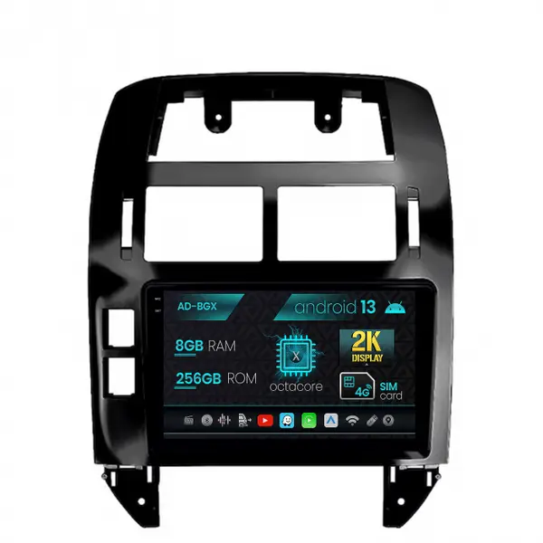 Navigatie Volkswagen Polo (2004-2011), Android 13, X-Octacore 8GB RAM + 256GB ROM, 9.5 Inch - AD-BGX9008+AD-BGRKIT033OLD