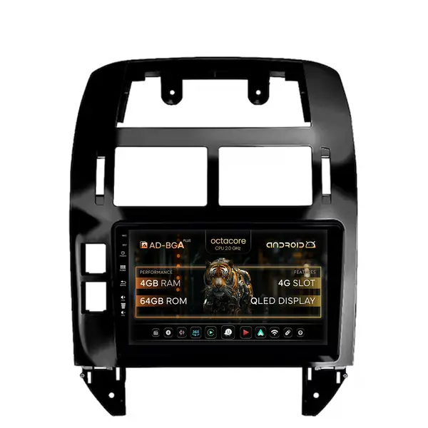 Navigatie Volkswagen Polo (2004-2011), Android, A-Octacore 4GB RAM + 64GB ROM, 9 Inch - AD-BGA9004+AD-BGRKIT033OLD