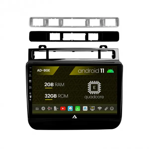 Navigatie Volkswagen Touareg (2010-2018), Android 12, E-Octacore 2GB RAM + 32GB ROM, 9 Inch - AD-BGE9002+AD-BGRKIT051