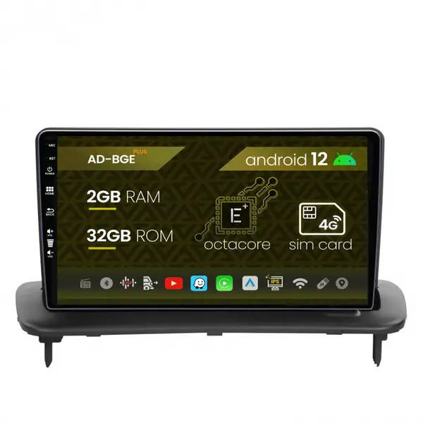 Navigatie Volvo C40 C30 S40 C70 V50 (2004-2012), Android 12, E-Octacore 2GB RAM + 32GB ROM, 9 Inch - AD-BGE9002+AD-BGRKIT403
