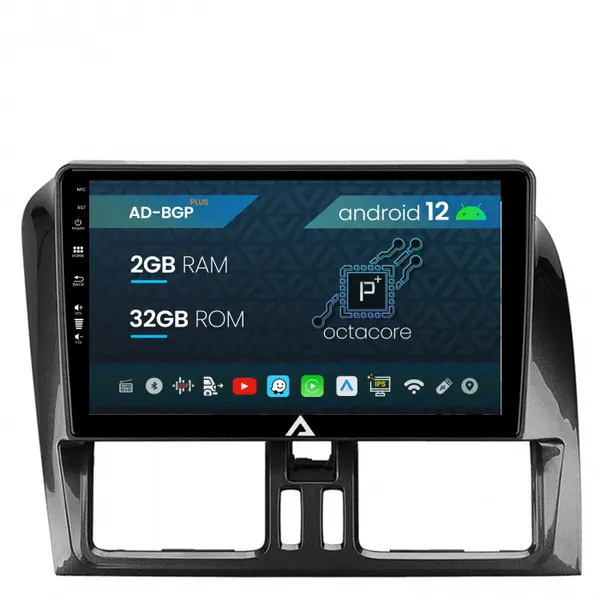 Navigatie Volvo XC60 (2013-2019), Android 12, P-Octacore 2GB RAM + 32GB ROM, 9 Inch - AD-BGP9002+AD-BGRKIT400-0813