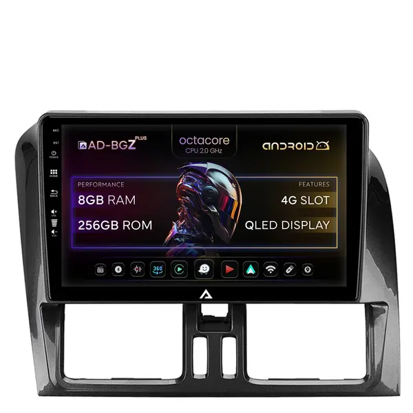 Navigatie Volvo XC60 (2014-2019), Android, Z-Octacore 8GB RAM + 256GB ROM, 9 Inch - AD-BGZ9008+AD-BGRKIT400-1419