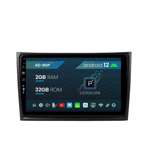 Navigatie Volvo XC90 (2002-2014), Android 12, P-Octacore 2GB RAM + 32GB ROM, 10.1 Inch - AD-BGP10002+AD-BGRKIT393
