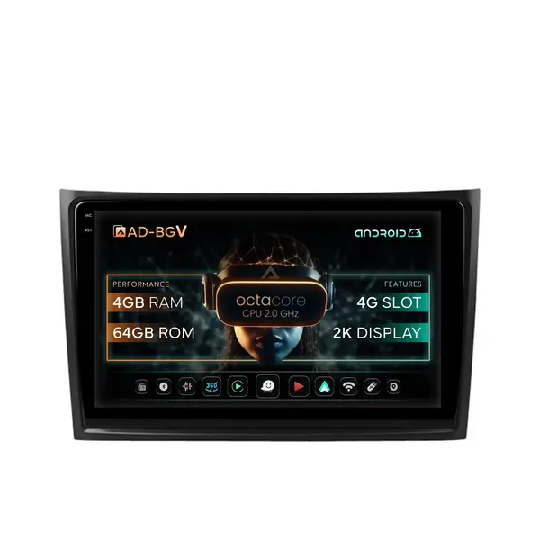 Navigatie Volvo XC90 (2002-2014), Android, V-Octacore 4GB RAM + 64GB ROM, 10.36 Inch - AD-BGV10004+AD-BGRKIT393