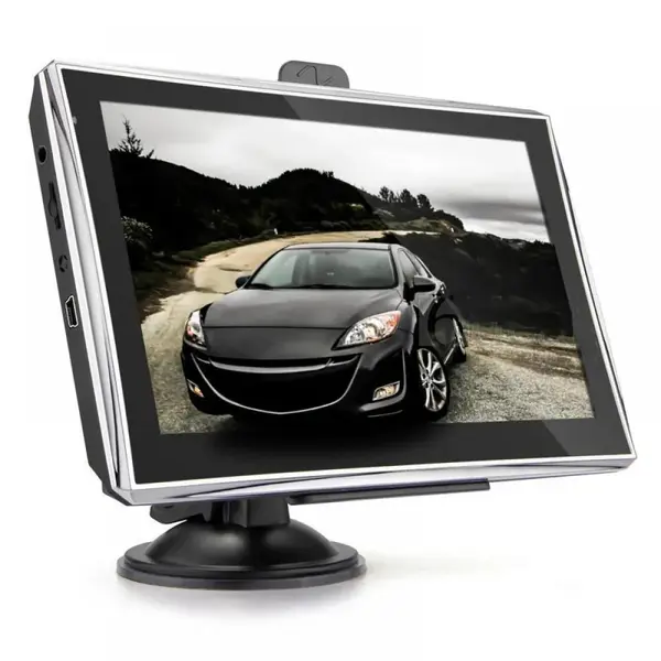 Navigator GPS X7, 7 inch cu touch screen, memorie 8GB, cache 256M, rezolutie 800 x 480 pixeli, capacitate baterie 1800 mAh, harti IGO/Navitel, harta Europei + actualizari pe viata a hartilor
