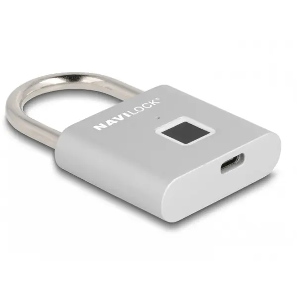 Navilock Lacat cu inchidere amprenta Silver, Navilock 20966