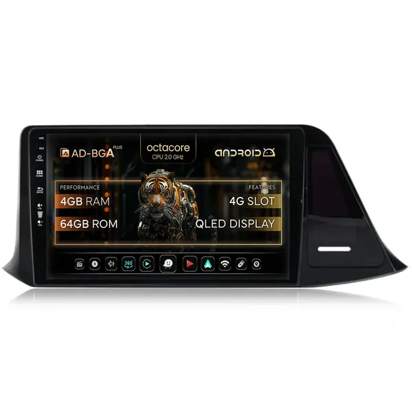Navitatie Toyota C-HR (2016-2020), Android, A-Octacore 4GB RAM + 64GB ROM, 9 Inch - AD-BGA9004+AD-BGRKIT074