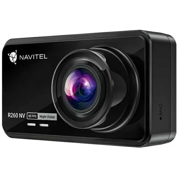 NAVITEL Camera auto DVR Navitel R260 NV, Full HD, 140° unghi de vizualizare, 2 display, cu camera spate, Viziune nocturna, Negru