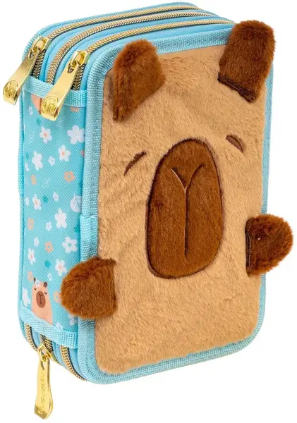 Neceser cu accesorii Astra Fluffy Capy - 3 fermoare
