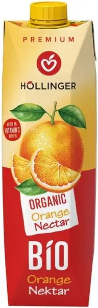 Nectar organic din portocală, 1 l, Hollinger