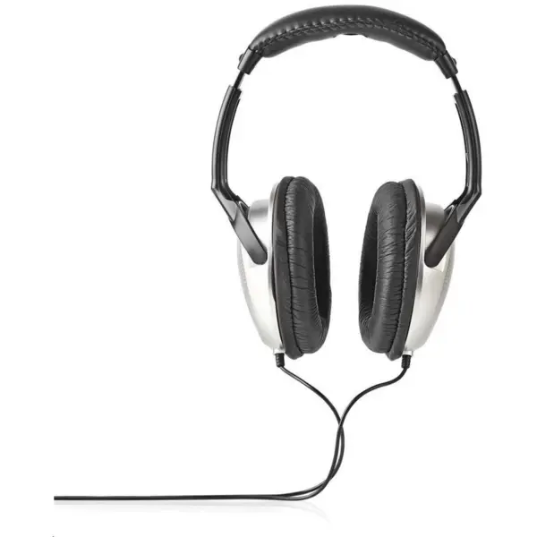 Nedis Casti cu fir Nedis HPWD1201BK, Over-Ear, 6.00 m, Negru-Argintiu