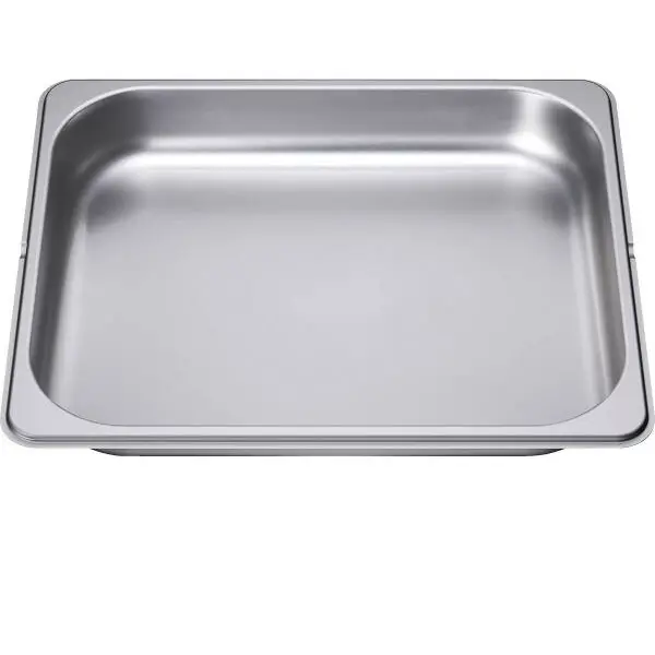 NEFF Tava medie neperforata NEFF Z13CU20X0 - 11008519, L32.5cm, l26.5cm, H4cm, Uz 30x24cm, G0.47kg, V2.3L, AISI 304 GN1/2 0.7mm, Inox