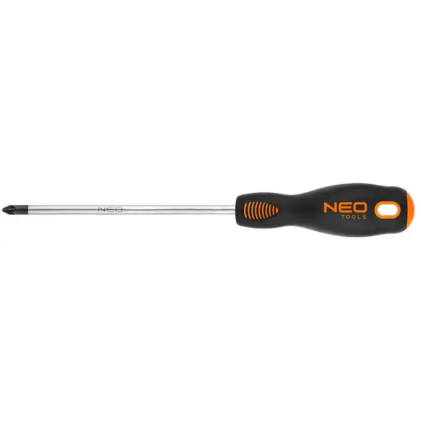 NEO TOOLS Surubelnita Phillips PZ2 x 200 mm, S2, Negru-Portocaliu