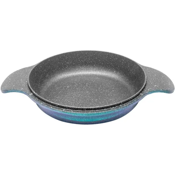 NeoKlein Caserola joasa Neoklein CSL20-OceanBlue, 20 cm, fara capac, aluminiu turnat, invelis anti-aderent, Albastru
