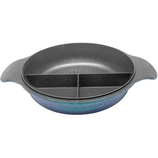 NeoKlein Oala joasa Neoklein CSL30-OceanBlue, 30 cm, fara capac, aluminiu turnat, invelis anti-aderent, OceanBlue