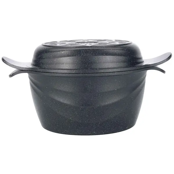 NeoKlein Oala Neoklein CS30-Black, 30 cm, 6.8 L, aluminiu turnat, invelis anti-aderent, Negru
