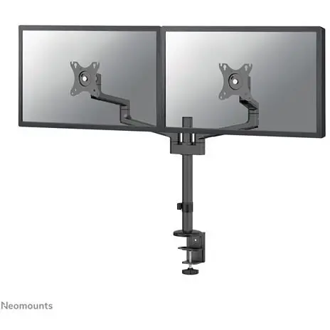 NEOMOUNTS Suport birou dublu pentru monitoare NEOMOUNTS DS60-425BL2, Pentru 2 monitoare, Diagonala 17-27, Greutate maxima 8 kg per monitor, VESA 75x75~100x100, Negru