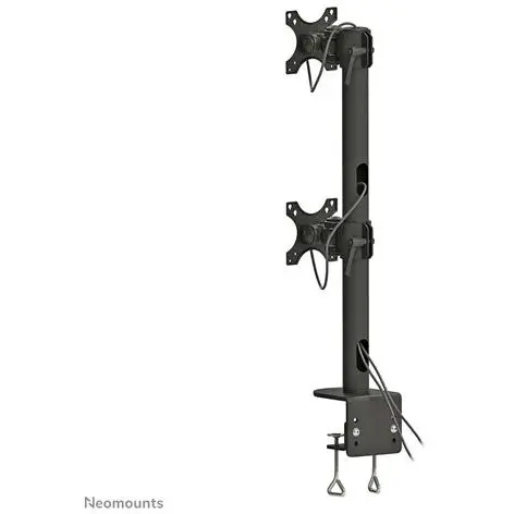 NEOMOUNTS Suport birou dublu pentru monitoare NEOMOUNTS FPMA-D960DVBLACKPLUS, Pentru 2 monitoare, compatibilitate dimensiune display 17- 49, Greutate maxima 15 kg per monitor, VESA 75x75 ~ 100x100, Negru