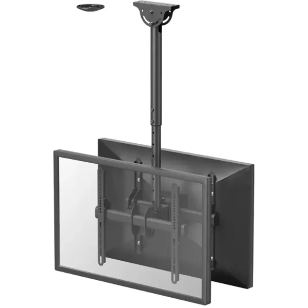 NEOMOUNTS Suport TV / Monitor Neomounts NM-C440DBLACK, de tavan, reglabil inaltime 56-91 cm, ecran 32-60 inch, Negru