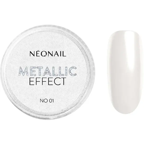 NEONAIL Effect Metallic pudra cu particule stralucitoare pentru unghii culoare 01 1 g