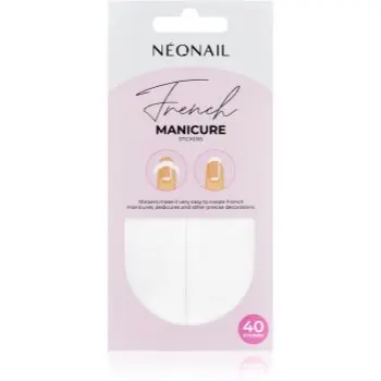 NEONAIL French Manicure Stickers folii autocolante pentru unghii
