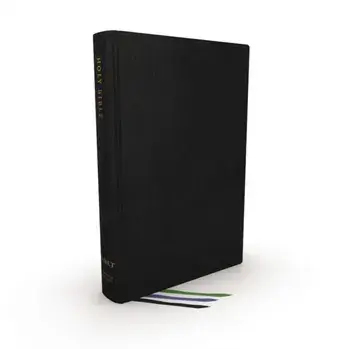 NET Bible, Thinline Large Print, Genuine Leather, Black, Thumb Indexed, Comfort Print. Holy Bible/Thomas Nelson