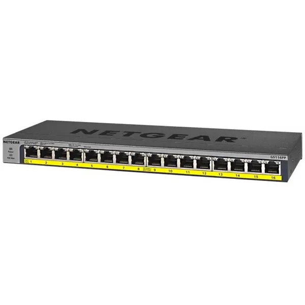 netgear Switch Netgear ProSafe GS116PP-100EUS, Gigabit, 16 Porturi, PoE+