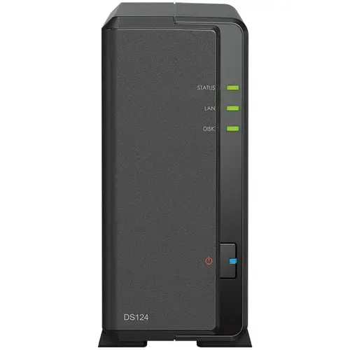 Network Attached Storage Synology DiskStation DS124 cu procesor Realtek RTD1619B 1.7GHz, 1-bay, 1GB DDR4