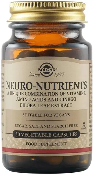 Neuro-Nutrients, 30 capsule vegetale, Solgar