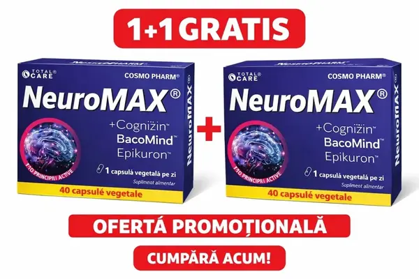 Neuromax, 40 capsule, pachet 1+1, Cosmo pharm