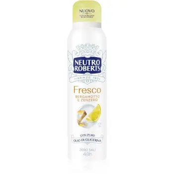 Neutro Roberts Bergamotto e Zenzero deodorant spray cu o eficienta de 48 h