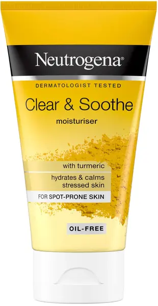 Neutrogena Clear & Soothe Cremă hidratantă pentru față cu turmeric, 75 ml