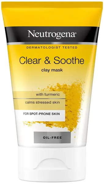 Neutrogena Clear & Soothe Mască pentru față, argilă și turmeric, 50 ml