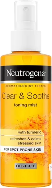 Neutrogena Clear & Soothe Spray pentru față cu turmeric, 125 ml